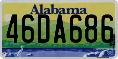 AL license plate 46DA686