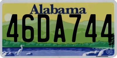 AL license plate 46DA744
