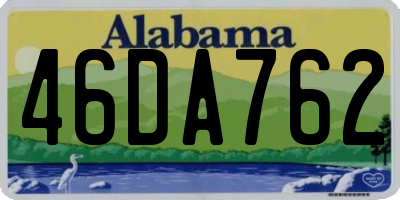 AL license plate 46DA762