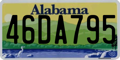 AL license plate 46DA795