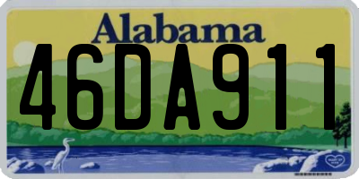 AL license plate 46DA911