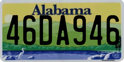 AL license plate 46DA946