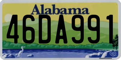 AL license plate 46DA991
