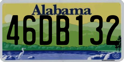 AL license plate 46DB132