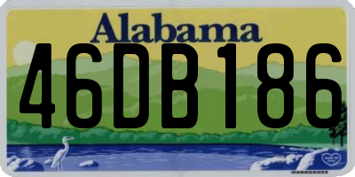 AL license plate 46DB186