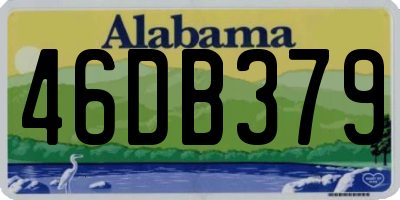 AL license plate 46DB379