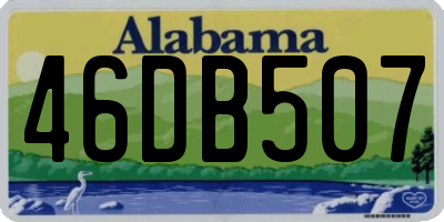 AL license plate 46DB507
