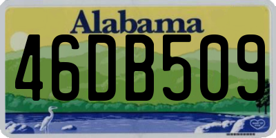 AL license plate 46DB509
