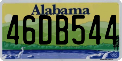 AL license plate 46DB544