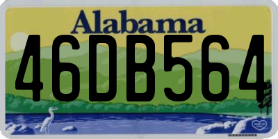 AL license plate 46DB564