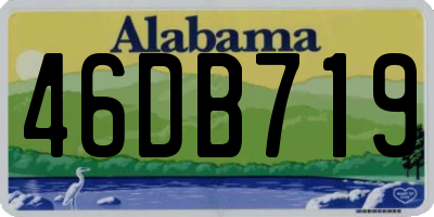 AL license plate 46DB719