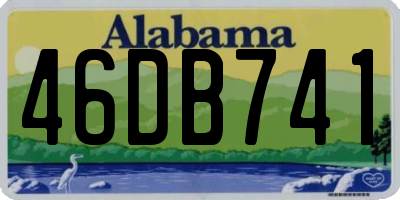 AL license plate 46DB741