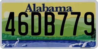 AL license plate 46DB779