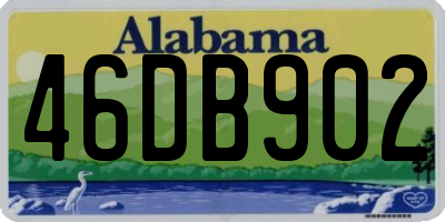AL license plate 46DB902