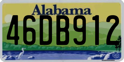 AL license plate 46DB912