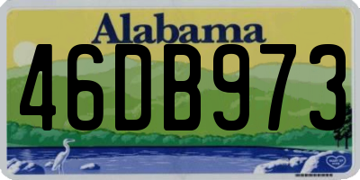 AL license plate 46DB973