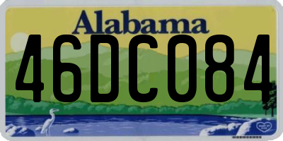 AL license plate 46DC084
