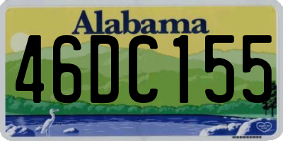 AL license plate 46DC155