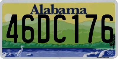 AL license plate 46DC176