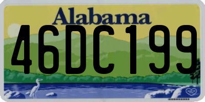 AL license plate 46DC199