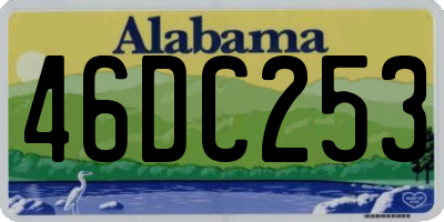 AL license plate 46DC253