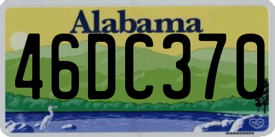 AL license plate 46DC370
