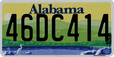 AL license plate 46DC414