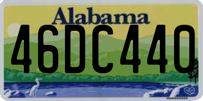AL license plate 46DC440