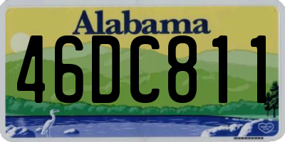 AL license plate 46DC811