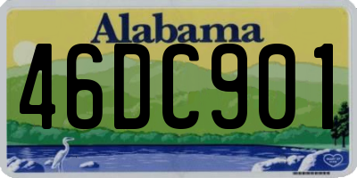 AL license plate 46DC901