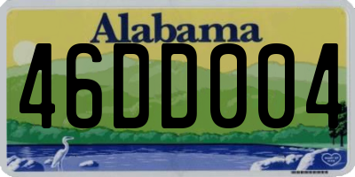 AL license plate 46DD004