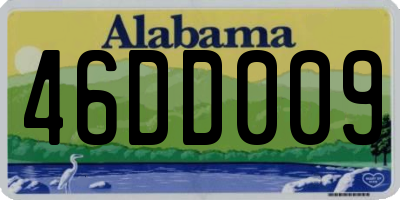 AL license plate 46DD009