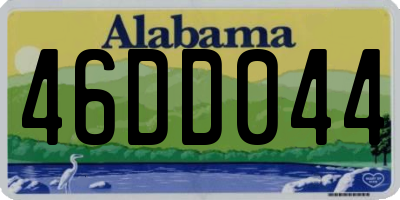 AL license plate 46DD044