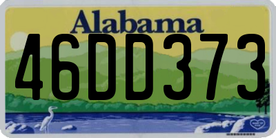 AL license plate 46DD373