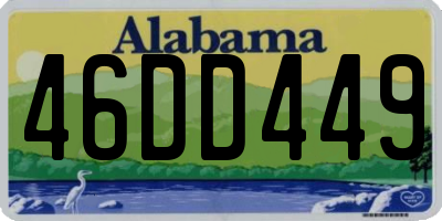 AL license plate 46DD449