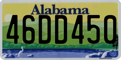 AL license plate 46DD450