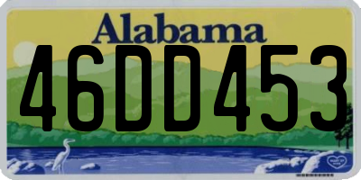 AL license plate 46DD453