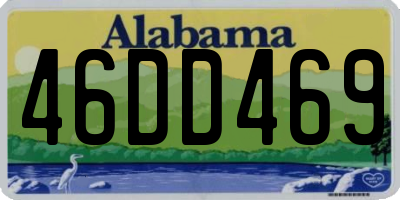 AL license plate 46DD469