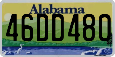 AL license plate 46DD480