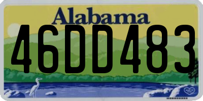 AL license plate 46DD483