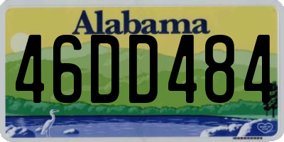 AL license plate 46DD484