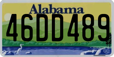 AL license plate 46DD489