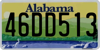 AL license plate 46DD513