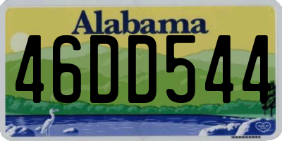 AL license plate 46DD544
