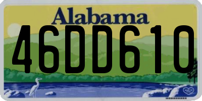 AL license plate 46DD610