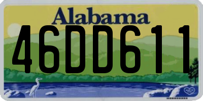 AL license plate 46DD611