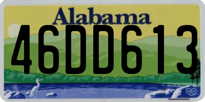 AL license plate 46DD613