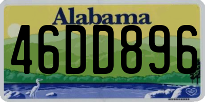 AL license plate 46DD896