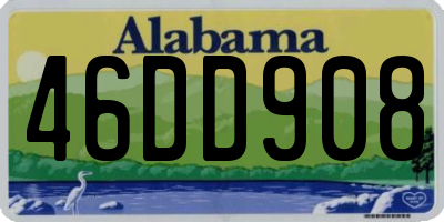 AL license plate 46DD908