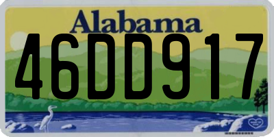 AL license plate 46DD917